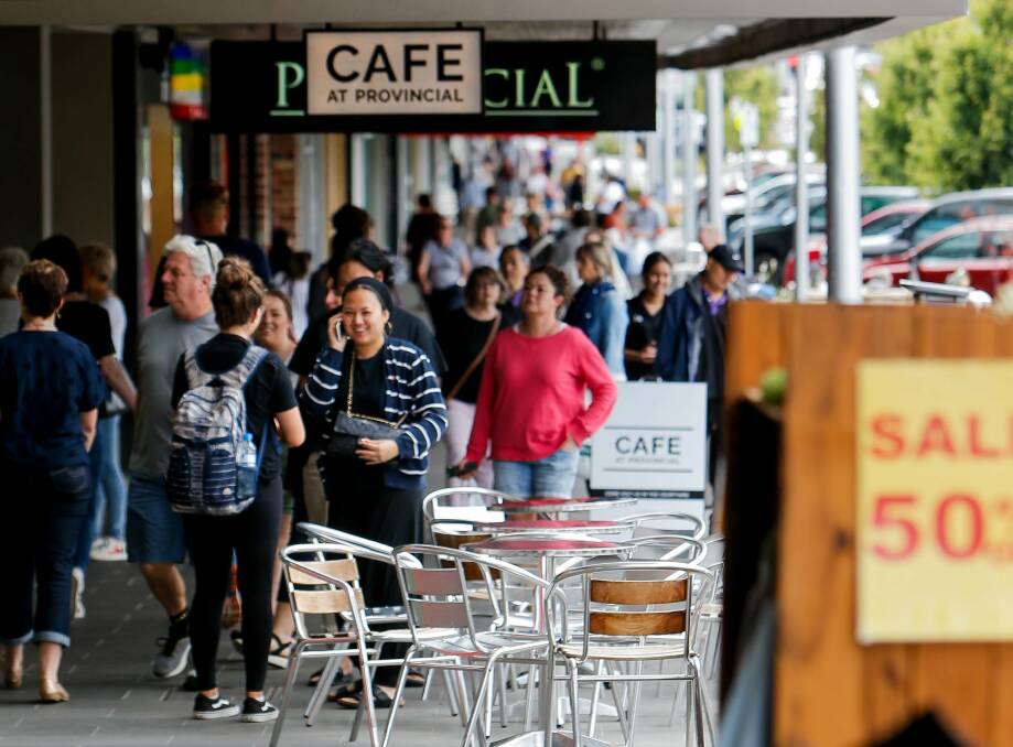 Released: As restrictions continue to ease Warrnambool should get back to its bustling best, but some rules have caused confusion. Picture: Anthony Brady.