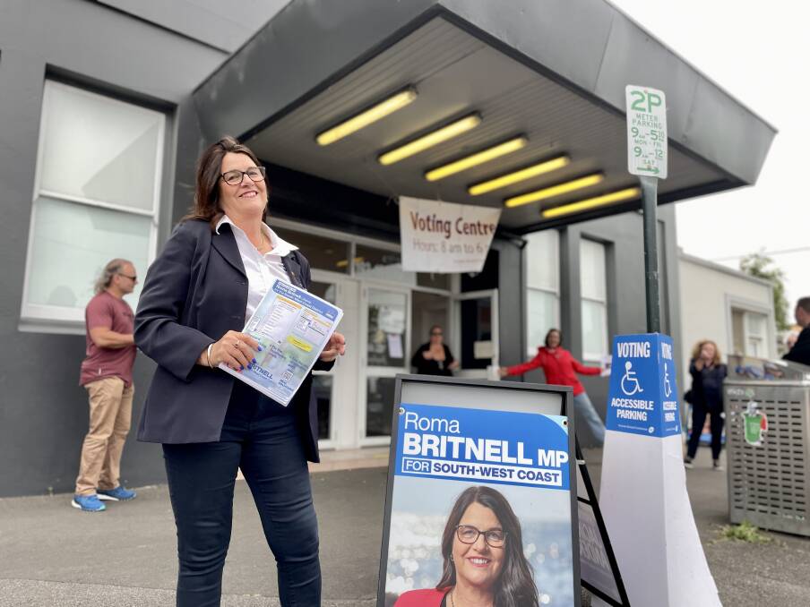 Incumbent South West Coast MP Roma Britnell drove all across the electorate on election day, starting and finishing at Temperance Hall. Picture by Ben Silvester