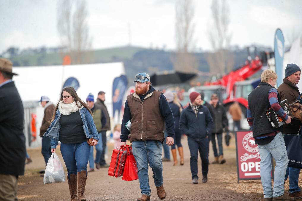 Popular: After a difficult two years the crowds flocked back to Hamilton's Sheepvention despite grey skies and bitter winds bringing a winter chill. Picture: Anthony Brady