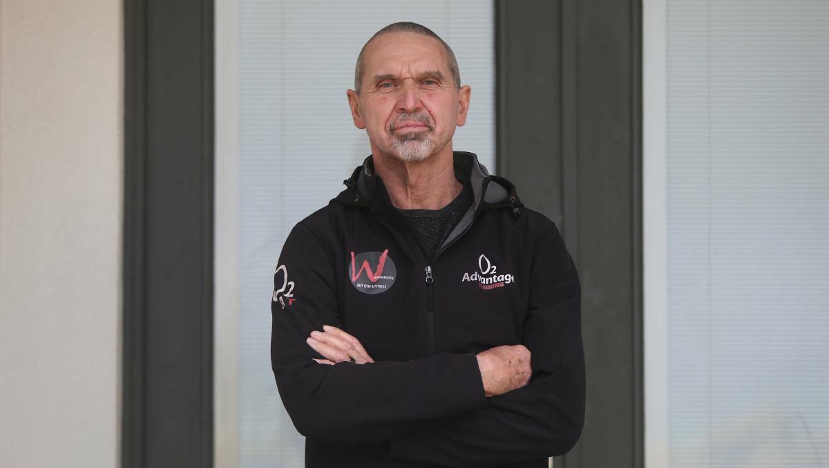 Flat: Warrnambool 24/7 Gym owner Stuart Roe says he is worried he may lose 20 per cent of his clients if he has to enforce a vaccination mandate at his gym.
