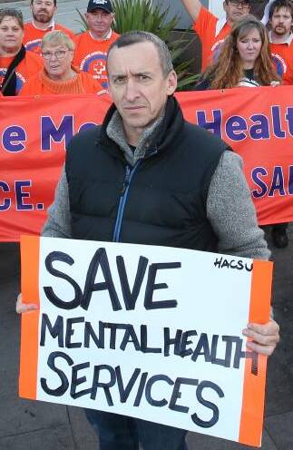 Concerned: Health and Community Services Union secretary Paul Healey says there is a critical shortage of mental health workers.