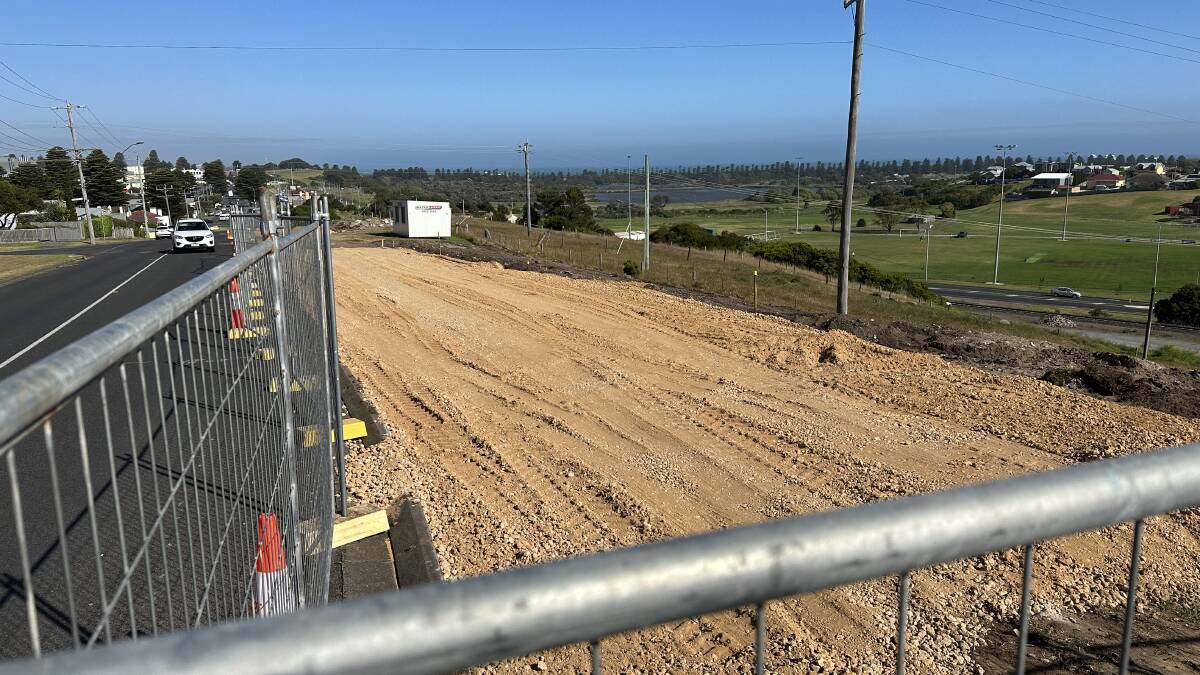 New car parking spaces being created at Merri Street, a block away from the Warrnambool Base Hospital. Picture by Katrina Lovell