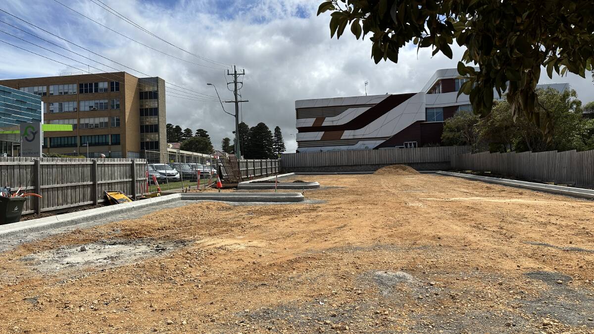 South West Healthcare is turning a site at the corner of Ryot and Timor Streets into a new 30-space car park because of the unprecedented pressure for parking near the hospital. Picture by Katrina Lovell