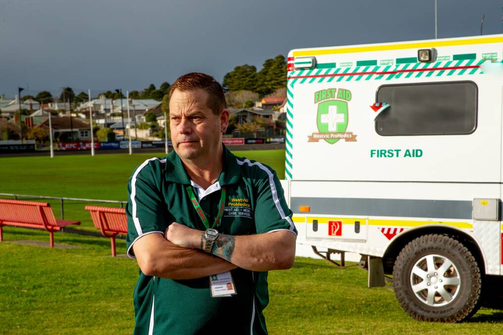 CHANGES: Westvic ProMedics operations manager Andrew Squires says licencing changes will increase costs for all. Picture: Chris Doheny