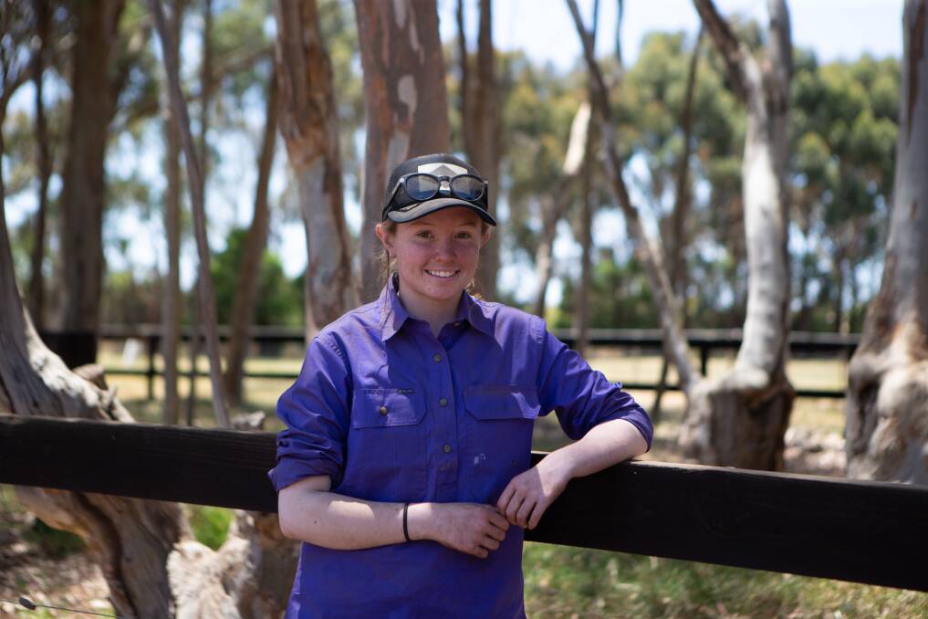 GREAT GIG: Alannah Hansford expressed an interest in Agriculture at the start of the year and she was able to obtain a school-based traineeship working on a farm with the midfield group. She will move to a full-time position in 2022. Picture: Emma Stapleton