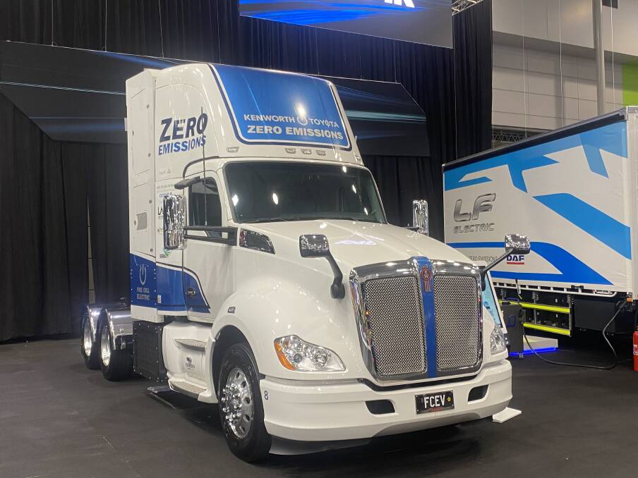 The prototype Kenworth T680 Fuel Cell Electric Vehicle is one of just 10 in existence. 