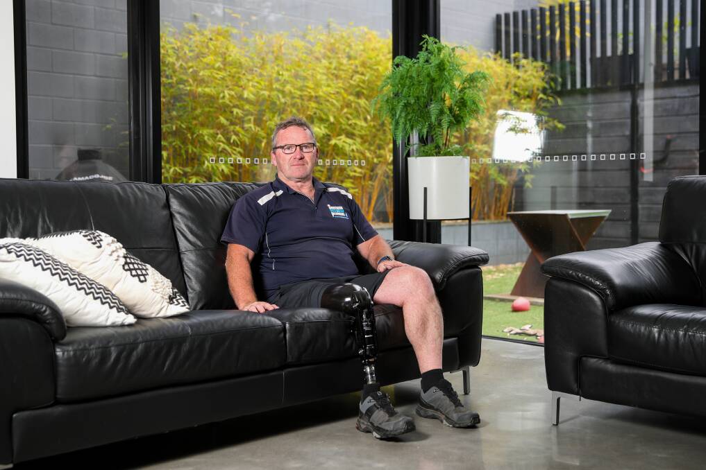 'KEEP GOING': Southern Victorian Plumbing's Darren Smith is a finalist in WorkSafe's Return to Work award for helping to inspire others. Picture: Morgan Hancock