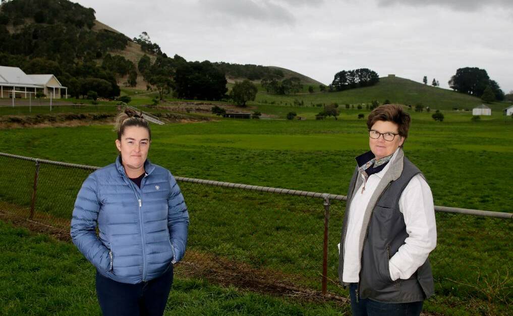 BLEAK: Camperdown show horse steward Jasmine Edwards with secretary Amanda Manifold. The Camperdown Show this October was supposed to be a second chance at celebrating the event's 150th anniversary. Picture: Mark Witte