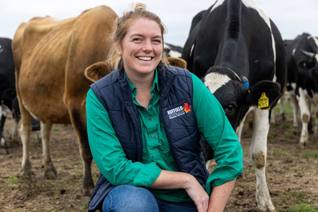 Dixie dairy farmer Lucy Collins is one of five south-west agriculturalists who've shared their experience from the Nuffield Scholarship with The Standard. Picture by Eddie Guerrero