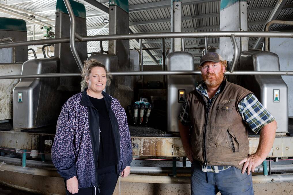Mepunga farmers Marsha and Paul Smith have invested in an experimental robotic dairy, the first of its kind in the southern hemisphere. Picture by Anthony Brady 