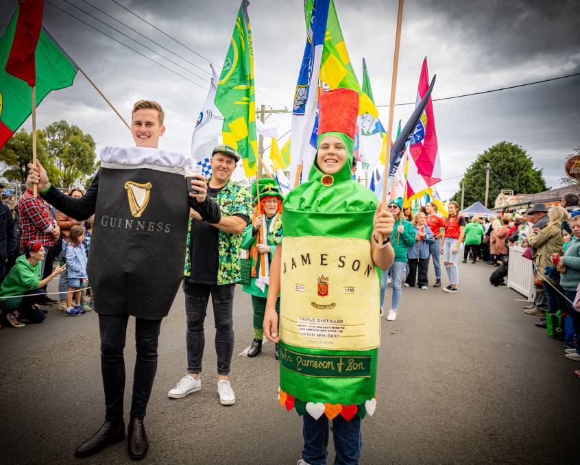 Adelaide brothers Eamonn and Jameson Wood love coming to Koroit's Irish Festival. This year was their fourth. Picture by Eddie Guerrero.