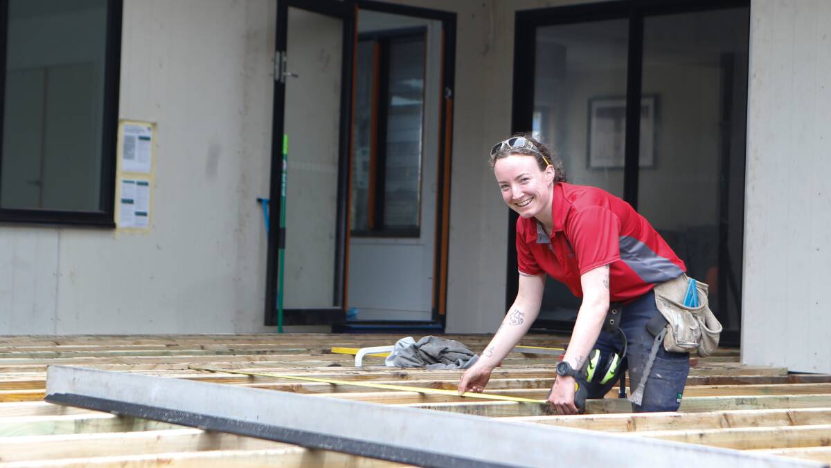 DETERMINED: Bolden Constructions tradeswoman Jacqueline Tippett said women should not be discouraged from entering the construction industry if that was their passion. Picture: Emma Stapleton