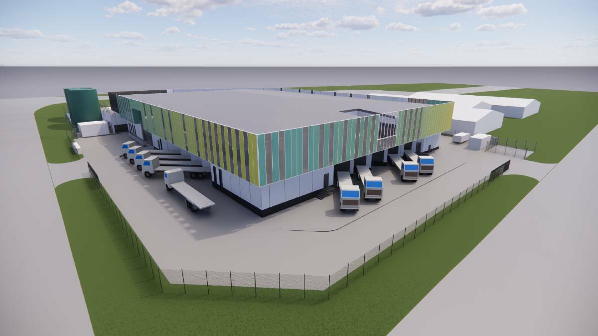 A rendering of South West Healthcare's new laundry centre. Earthworks will begin on December 2 and mark the beginning of the first stage of the hospital's redevelopment.