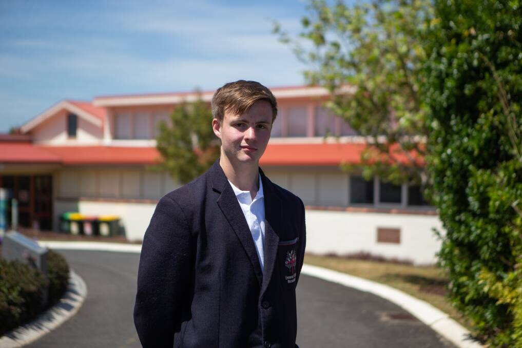 OPTIONS OPEN: Emmanuel College student Justin Glennen will continue his studies at TAFE in 2022 to find what he is passionate about, a strength he attributes to the VCAL program. Picture: Emma Stapleton