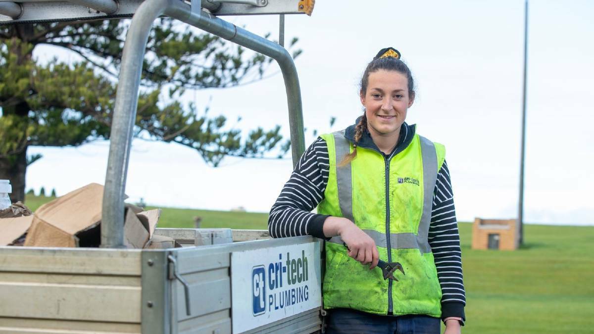 ROLE MODEL: Cri-tech Plumbing Services's Shona McGuigan won Apprentice of the Year in 2020. 