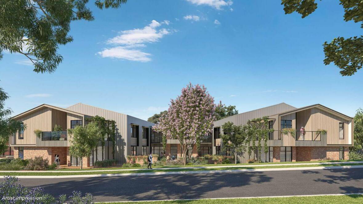 An artist's impression of the planned Merindah Lodge aged-care facility in Camperdown. 