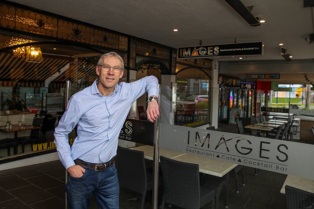 BIG SMILE: Images Restaurant owner Jonathan Dodwell said a busy school holiday period had put his business back on track. Picture: Morgan Hancock