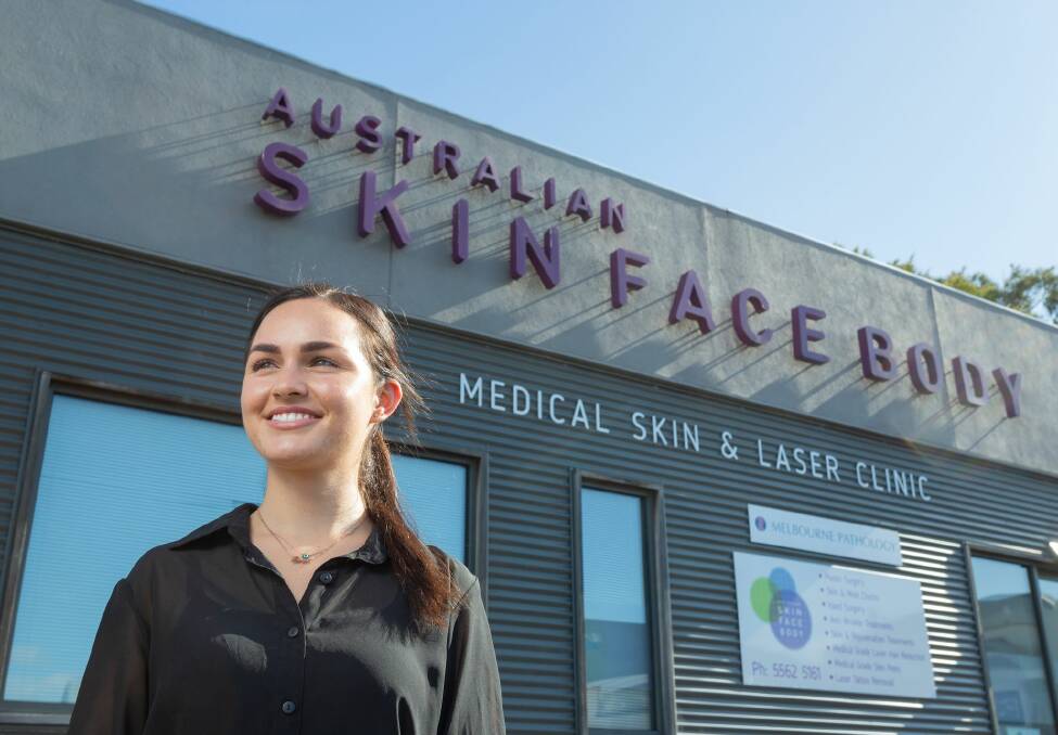 FULL CIRCLE: Warrnambool's Erin Keegan is hoping to return to the city for her third and fourth years of study and has set her eyes on a job at Australian Skin Face Body. 