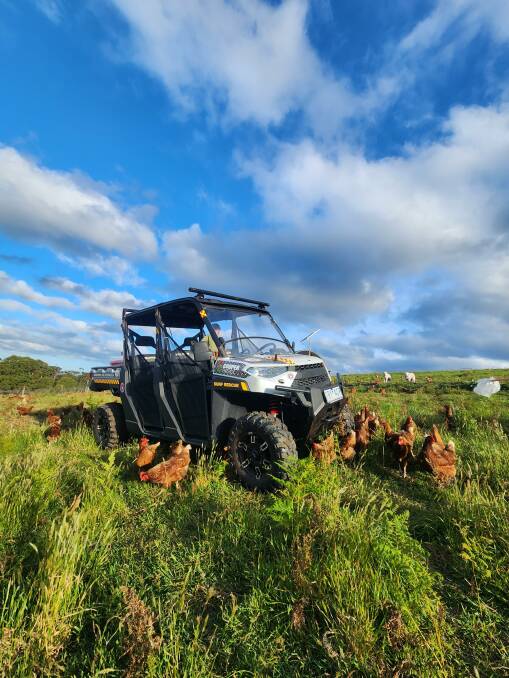 A new vehicle purchased from the Warrnambool Surf Life Saving Club will help Mr Jeffries conduct farm tours. Picture supplied