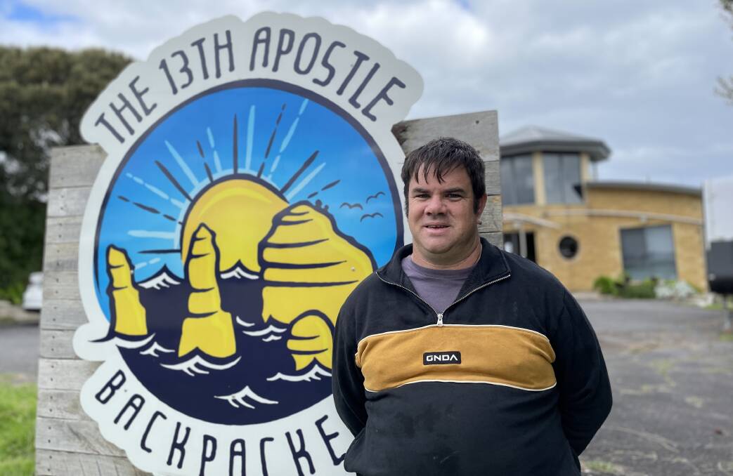 New 13th Apostle Backpackers Owner Shane Dale is determined to revitalise the quiet Princetown area.