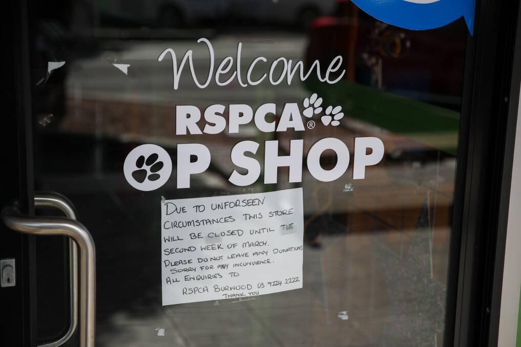DOORS SHUT: The RSPCA op shop on Liebig Street, Warrnambool has been closed for a week and will remain shut until mid-March due to a shortage of volunteers. Picture: Morgan Hancock