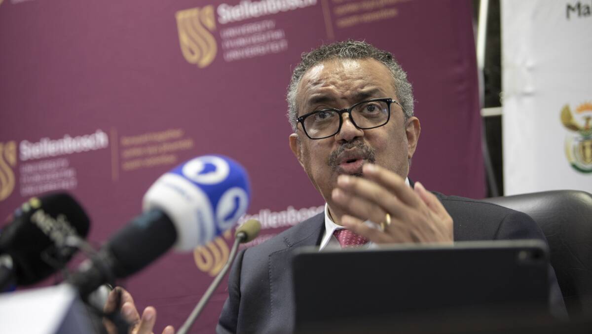 Tedros Adhanom Ghebreyesus says the pandemic's end is "in sight". Picture by Getty Images