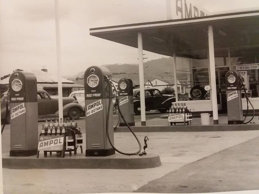 Irwins Service Station at Unanderra, a suburb of Wollongong, in 1954. Picture supplied