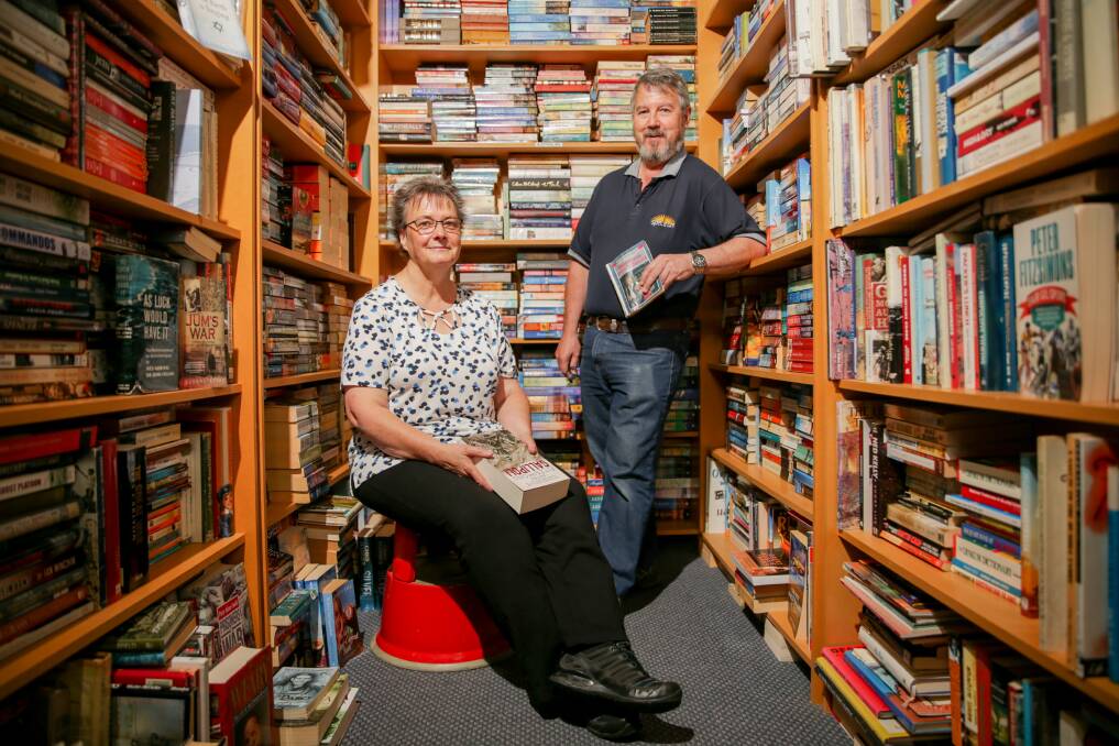 CLOSING SHOP: Spectrum Books' owners Lorraine and Neil Smith are closing their shop after 35 years of business in Warrnambool. Picture: Chris Doheny