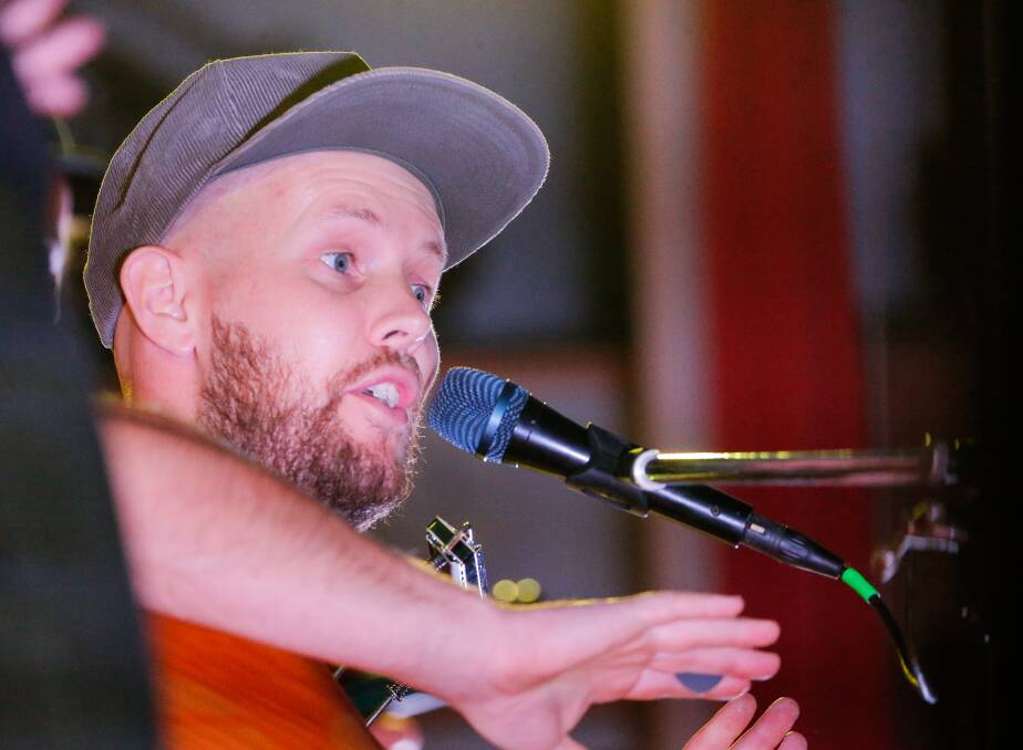 Rhys Crimmin performing at the Koroit Irish Festival.