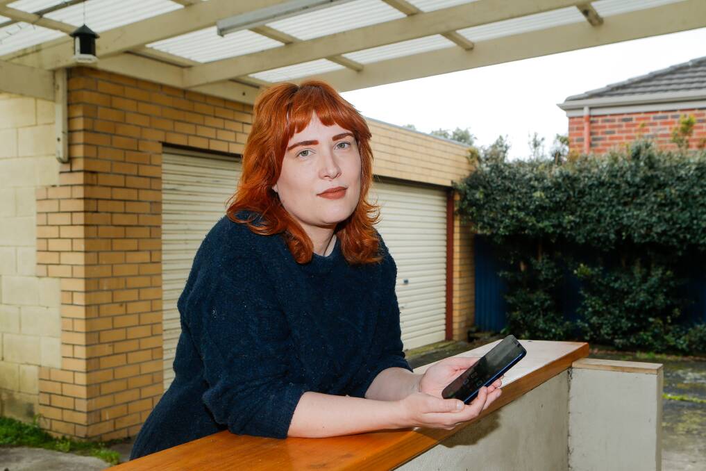 Warrnambool's Rebecca Grey was one of 9.8 million Optus customers in Australia to have had her personal information shared in a cyber attack on the telecommunications company. Picture by Anthony Brady