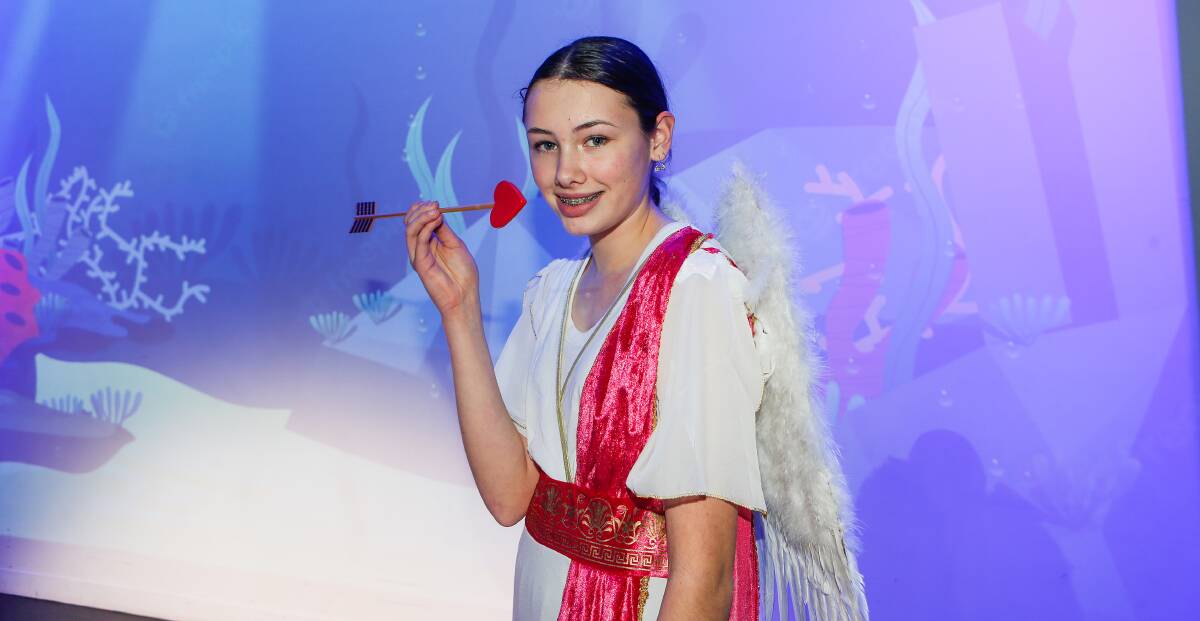 VARIETY: Isla Dixon as Cupid will be part of the Emmanuel Unmasked variety show on Friday and Saturday. Picture: Anthony Brady
