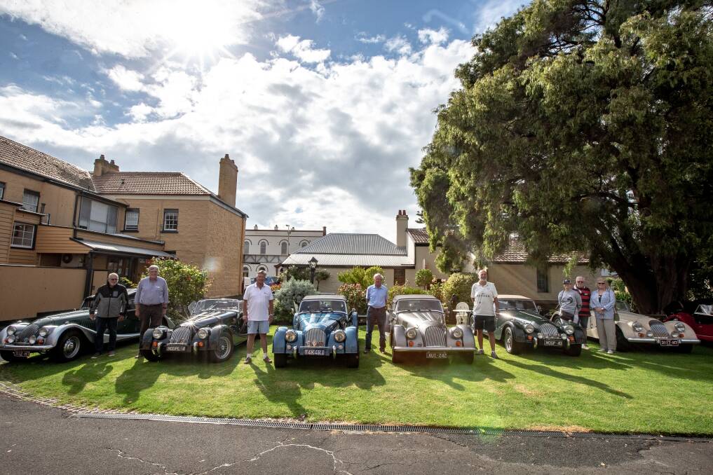 CAR CLUB: Twenty-one Victorian Morgan Owners Group passionate car owners brought their unique sports cars to Port Fairy earlier this week during a social drive across the region. Picture: Chris Doheny