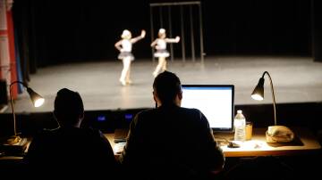 DANCE: Adjudicators judging dancers at the Warrnambool Eisteddfod at the Lighthouse Theatre. Picture: Anthony Brady