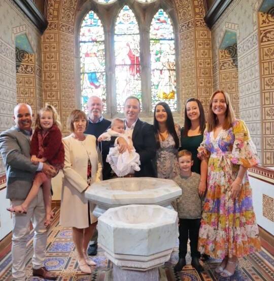 At a christening in Ireland.