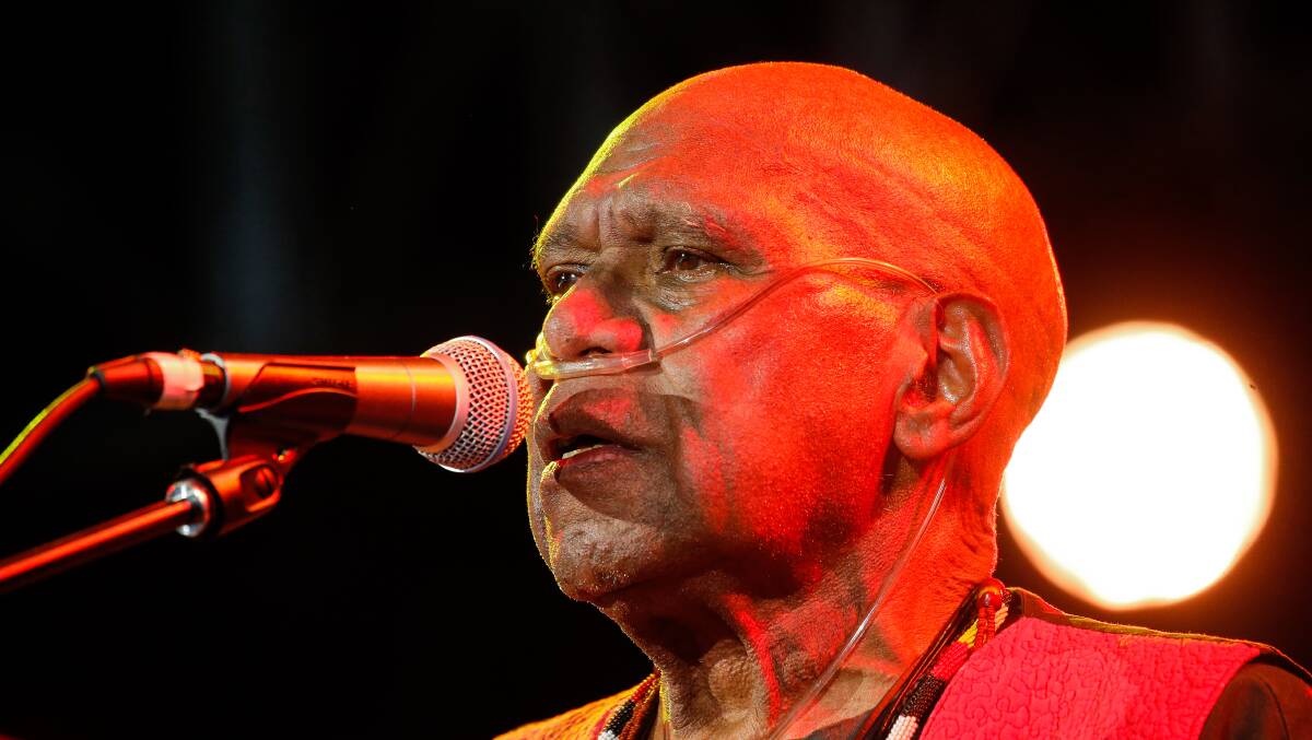TRIBUTE: Archie Roach performing at Port Fairy Folk Festival this year. Picture: Anthony Brady
