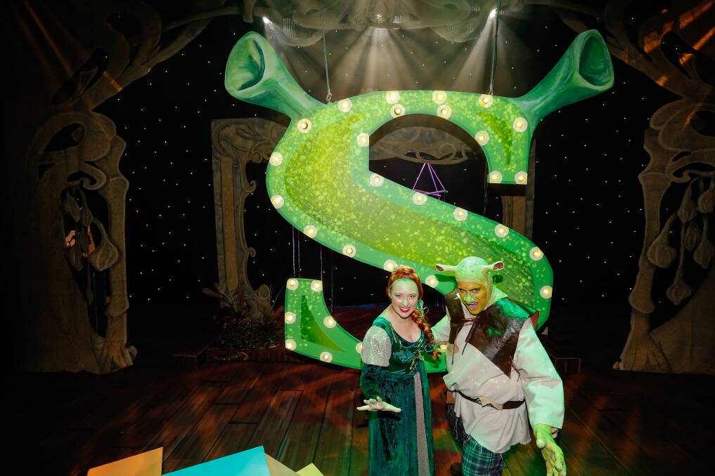 POSTPONED: Stars of the Warrnambool Holiday Actors production of Shrek, Caitlin Garner as Princess Fiona and Taine De Manser as Shrek, will have to wait an extra year to shine on stage. Picture: Anthony Brady