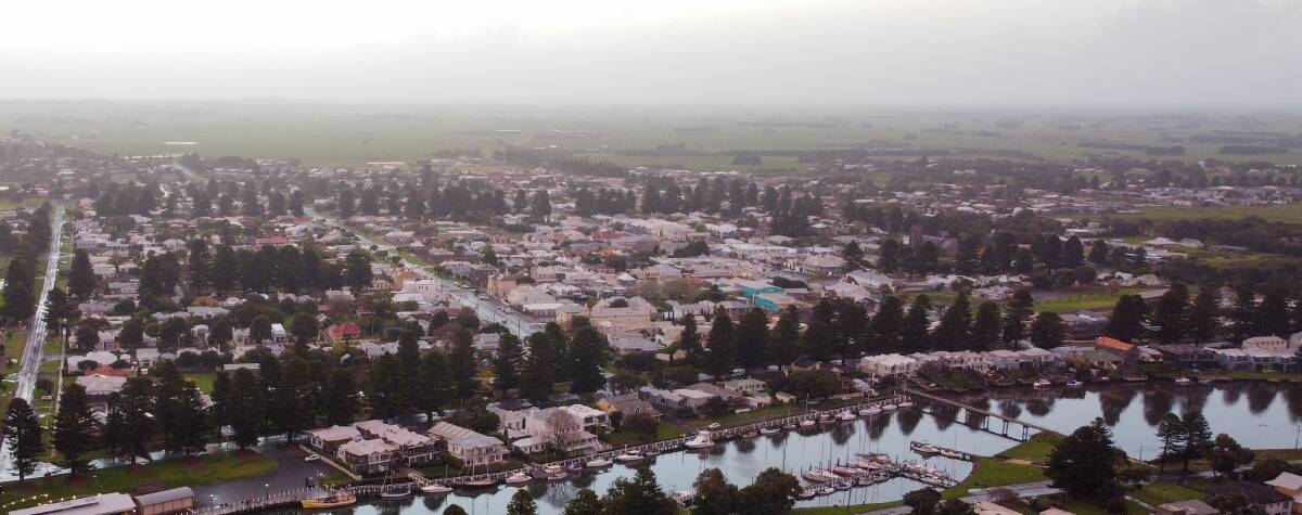 AERIAL: Port Fairy has taken out a top tourism award for the second year in a row. Picture: Morgan Hancock