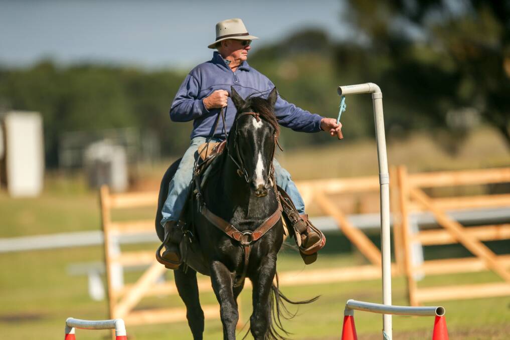COURSE: John Paton with horse Charlie. Pictures: Chris Doheny