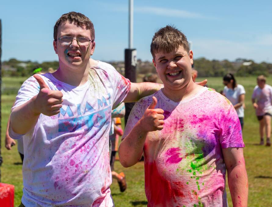Merri River School have held a colour run fundraiser for student Beau Place