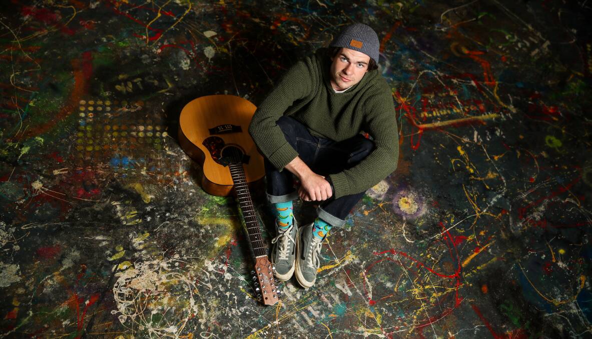 Warrnambool musician Flynn Gurry will release his latest EP 'Weather and Dogs?' on Friday. It will be launched at The Space yoga studio on November 5. It is his first album to be professionally recorded, feature electric guitar and be released on vinyl.