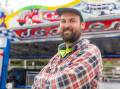 Family Carnival on Tour operator Kristofer Verfurth in front of the dodgem cars ride in Warrnambool. Picture by Eddie Guerrero