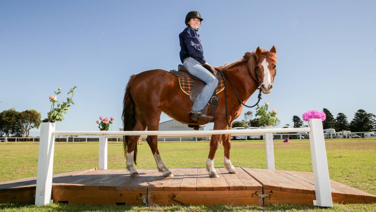 RALLY: Ruby Conlan with horse Jordan from South West Working Equitation Club in Port Fairy. It recently welcomed new members. Picture: Chris Doheny