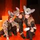 SAFARI: Chezanne Robe, Hana Lumsden and Paige Kermeen dressed as hyenas are part of Brauer College's The Lion King JR production. Picture: Anthony Brady
