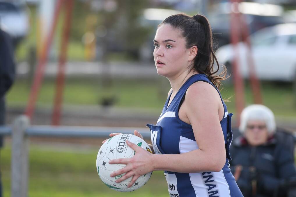 DETERMINED: Sarah Smith believes her club team, Warrnambool, can take things up a notch in the weeks leading into finals. Picture: Morgan Hancock