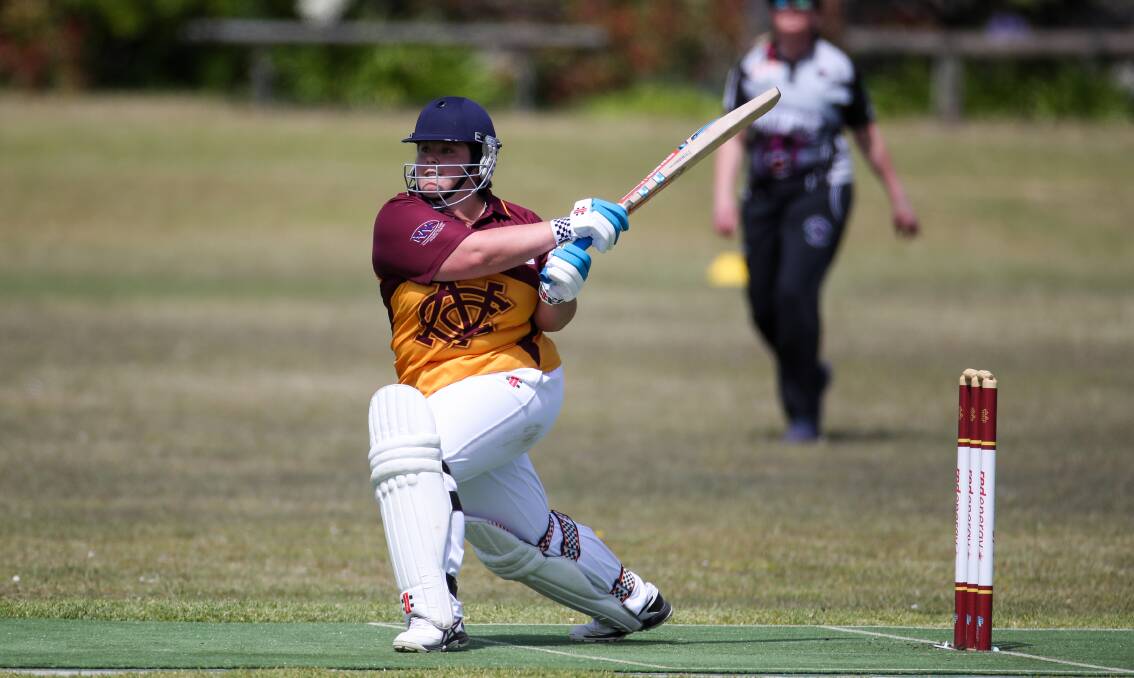 FIRING: Mikaela Doran is leading Warrnambool and District Cricket Association's women's division for runs made this season with 185. Picture: Morgan Hancock