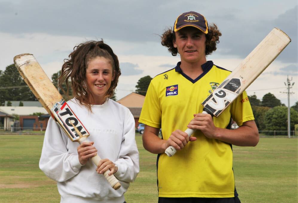 SIBLING ACT: Lila and Flynn Wilkinson both made centuries in their Youth Premier League and country week clashes this week. Picture: Meg Saultry