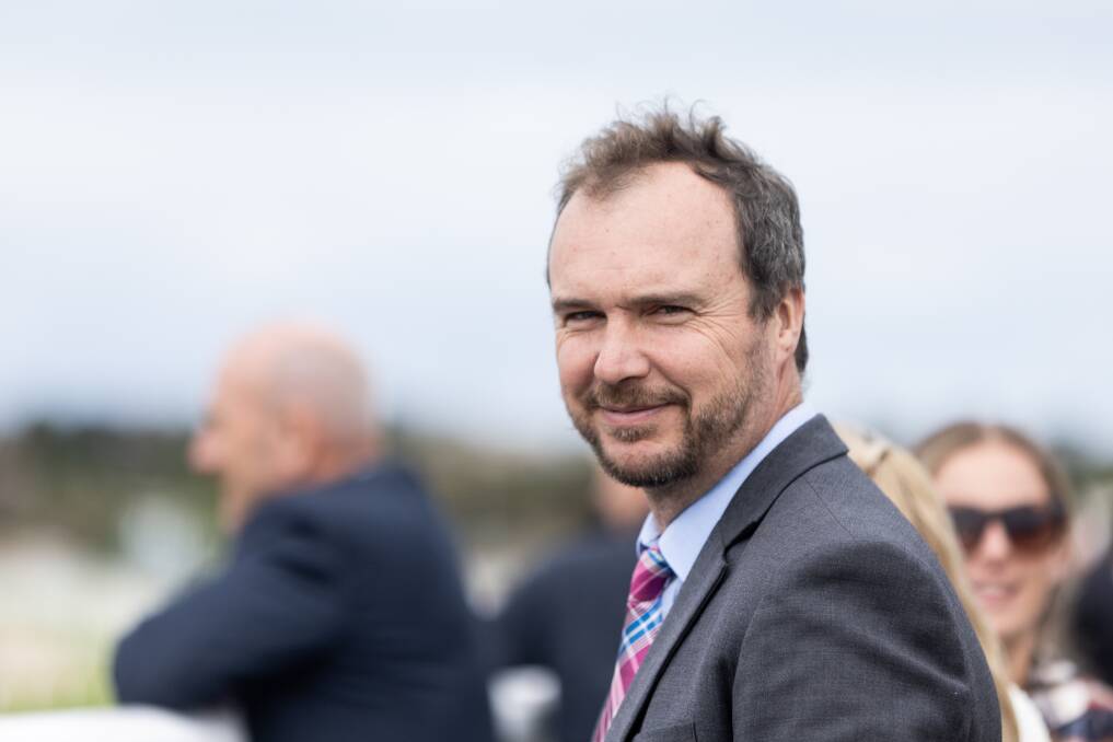 Aaron Purcell, pictured during last week's May Racing Carnival at Warrnambool, was pleased with Crosshill's third place in the Grand Annual Steeplechase. Picture: Anthony Brady