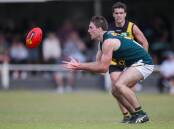 STEADY: Harry Hall was among the best for Old Collegians in round five. Picture: Morgan Hancock
