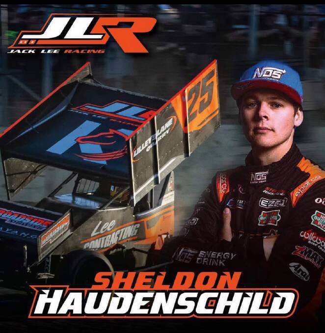 Sheldon Haudenschild will compete at Simpson on Satuday for Jack Lee Racing. Picture: Jack Lee Instagram 