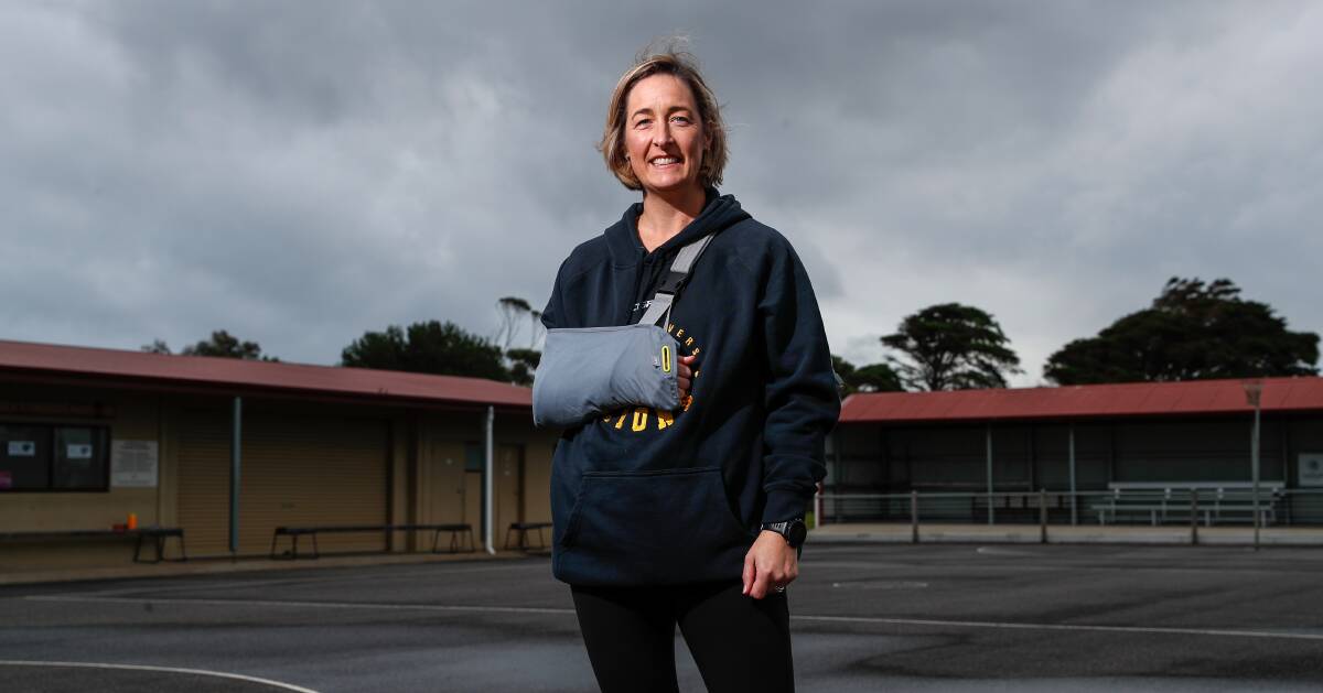 BITTERSWEET: Nadine Porter, who broke her collarbone a fortnight ago, will take up a coaching role during South Rovers' finals campaign. Picture: Chris Doheny